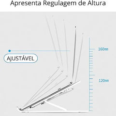 Suporte Notebook Ajustável Base Tablet Netbook Ergonômico Do Thor