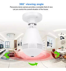 Câmera Lâmpada LED 360º WIFI Vr Cam Full View Thor