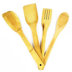 Conjunto de Utensílios de Cozinha em Bambu amz1