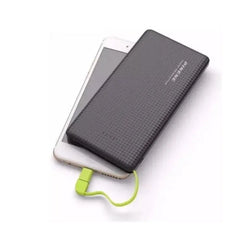 Carregador Portátil 10000 Mah 951 Power Bank branco  e preto PAZARO