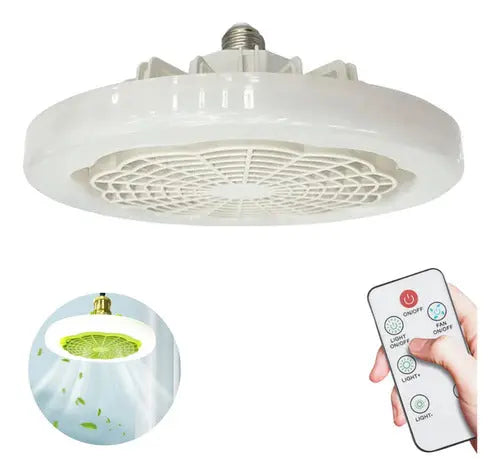 Ventilador De Teto Led Luzes Integradas Com Controle Remoto PAZARO