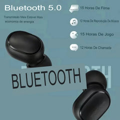 Fone Sem Fio Airdots Bluetooth 5.0 TWS Universal Para Celular PAZARO